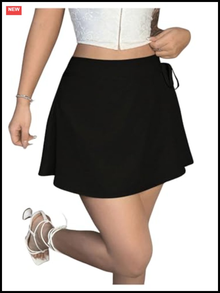 Wrap Tie Side Y2k High Waisted Slit Mini Shorts Going Out
